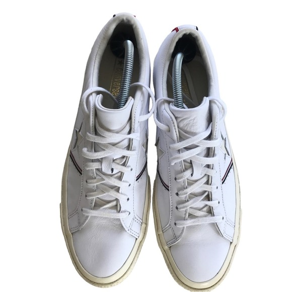 Converse One Star Piping Low Top In White/Enamel Red/Egret Skater - Picture 2 of 5